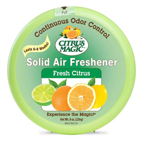 Transform your home into a fresh and odor-free zone with Citrus Magic solid air freshener